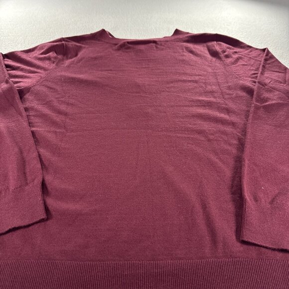 Lane Bryant Sweater Womens 18/20 Maroon V-NECK Long Sleeve Retails $60.00 NWT - Picture 10 of 11